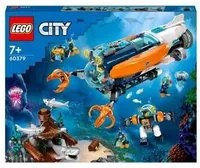 LEGO CITY SOTTOMARINO PER ESPLORAZIONI ABISSALI CON DRONE E RELITTO DI BARCA 6 MINIFIGURE E ACCESSORI