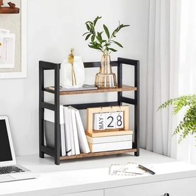 Mensola portaoggetti MARGE marrone/nero