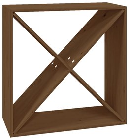 Portabottiglie miele 62x25x62 cm in legno massello di pino