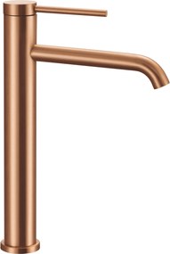 Rubinetto da lavabo Rea CLIF Brush Copper HIGH
