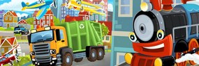 Stampa su tela – Trenino in città