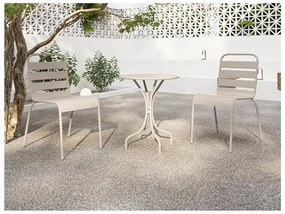 Sedia da giardino impilabile in Metallo Beige - Lotto di 2 - MIRMANDE di MYLIA