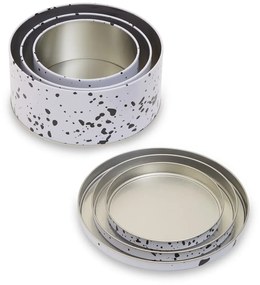 Barattoli per caramelle in metallo in set da 3 Speckled - Premier Housewares