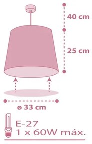 Dalber 82462 - Lampadario per bambini FLAMINGO 1xE27/15W/230V