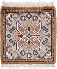 Agra Tappeto 30 x 30 (Indian) Annodato A Mano