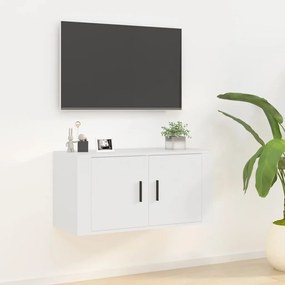 Mobile porta tv a parete bianco 80x34,5x40 cm