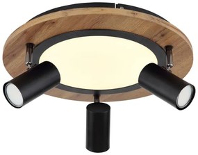 Globo 67307D - Faretto LED KASSU 3xGU10/5W + LED/15W/230V