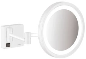 Specchio A Muro Da Rasatura Orientabile Con Luce Led Bianco Opaco Hansgrohe Addstoris 41790700