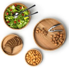 Continente C4137 - Ciotola da portata 26x10,3 cm rovere