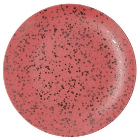 Piatto Piano Ariane Oxide Ceramica Rosso (Ø 27 cm) (6 Unità)