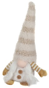 Gnomo Natale fermaporta 26 cm con bottoni