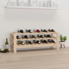 Portavini 109,5x30x42 Cm İn Legno Massello Di Pino /