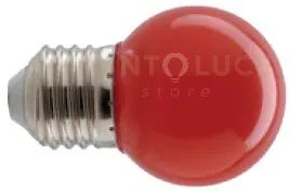 Lampadina led e27 1w 200lm rossa 300° 45x69,5mm 15000h cri80 klassi...