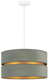 Duolla - Lampadario a sospensione con filo DUO 1xE27/15W/230V diametro 40 cm luce verde/oro