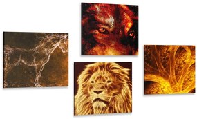Set di quadri – Animali astratti
