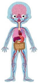 Janod - Puzzle educativo per bambini 225 pezzi corpo umano