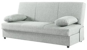 Divano Letto Contenitore 190x64x90 Jimmy In Tessuto Ghiaccio