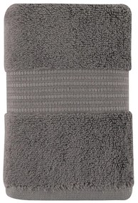 Asciugamano in cotone grigio scuro 50x30 cm Chicago - Foutastic