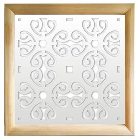 OLD KEY - Moduli Decorativi in Legno e PVC Misura: 73x73 cm, Colore: bianco