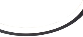 Plafoniera nera inclusa LED dimmerabile a 3 livelli - Lupolo