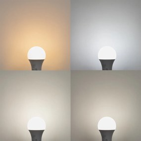 Set di 3 lampadine LED intelligenti E27 A60 opale RGBW 8,5W 806lm 2700K