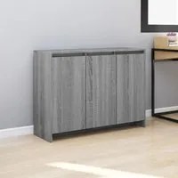 Credenza Grigio Sonoma 102x33x75 cm in Truciolato 813015