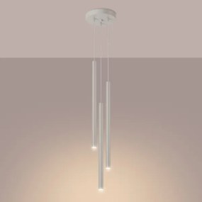Sollux SL.1515 - Lampadario a sospensione con filo PASTELO 3xG9/8W/230V color crema