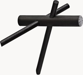 Set di 2 ganci da parete in legno Sticks