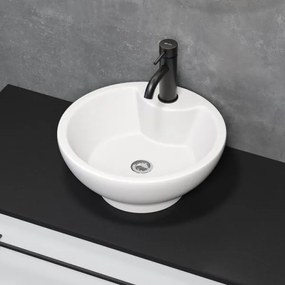 BATH DELUXE 06-045-11-11-00 - Lavabo da appoggio DRAMMEN ø 40,1cm ceramica/bianco