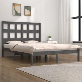 Giroletto Grigio İn Massello Di Pino 150x200 Cm King Size /