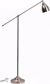 Ideal Lux - Lampada da terra NEWTON 1xE27/42W/230V cromo lucido