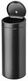 Bidone per rifiuti in acciaio grigio scuro touch 30 l Touch Bin - Brabantia