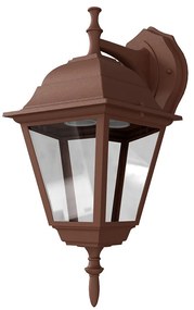 Applique Lanterna da Esterno IP54 E27 Corten - Serie ALFIERI 1B