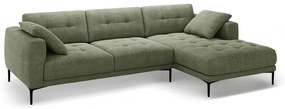 Divano angolare verde (con penisola a destra/con chaise lounge) Bemy – Micadoni