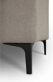 Divano angolare marrone chiaro (con penisola a destra/a U) con rivestimento in ciniglia Fabian – Scandic