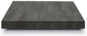 Tavolino JENIX 120x30 cm in legno metallo acciaio ossidato trasformabile