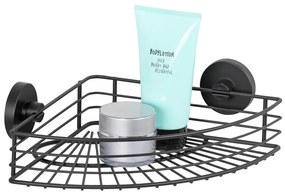 WENKO 24735100-Mensola VACUUM-LOC RUND SCHW 35x22,5 cm nera