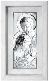 Quadro  "Sacra Famiglia" ricci cm.11x26h (est. cm.31,2x46,2)