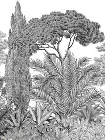 Isidore Leroy Carta da parati panoramica Riviera Grisaille - Grisaille – Bahnen 1/2/3
