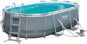 Piscina Power Steel Ovale Con Telaio Portante Cm.427x250x100h. 56620
