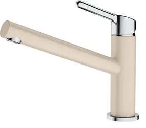 Rubinetto da cucina con doccetta diagonale Orbit avena granito lucido FRANKE