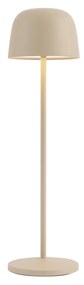 Lampada da tavolo beige con LED ricaricabile con stazione di ricarica IP65 - Raika