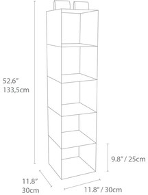 Organizer in tessuto appeso per il guardaroba Soft Storage - Bigso Box of Sweden