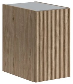 Armadietto bagno a terra Opera 1 anta P 45.5 x L 30 x H 50 cm noce naturale
