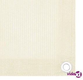 vidaXL Schermo Frangivista per Balcone Crema 120x300 cm in HDPE