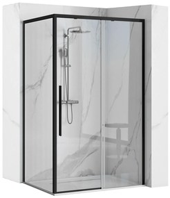 Cabina doccia SOLAR BLACK MAT 90x90