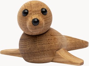 Oggetto decorativo in legno di quercia fatto a mano Mini Seal
