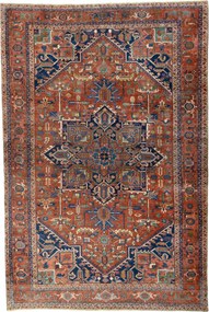Heriz Tappeto persiano 330x490 Rosso (Iran) Annodato A Mano