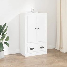 Credenza Bianca 60x35,5x103,5 Cm İn Legno Multistrato /