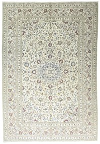 Kashan Tappeto persiano 350 x 240 Beige (Iran) Annodato A Mano